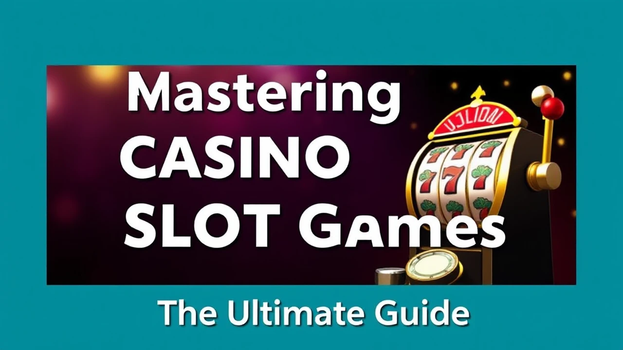 Mastering Casino Slot Games: The Ultimate Guide